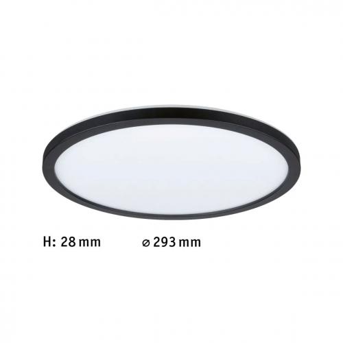 PAULMANN - LED Панел 70998  LED Panel Atria Shine Backlight rund 293mm◾ 16W◾ 1600lm ◾3000K✴Черен