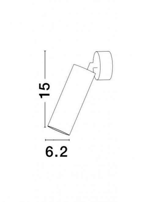 NOVA LUCE - Спот  DEXTER 821601 GU10 1x40 Watt D:6,2 H:15cm