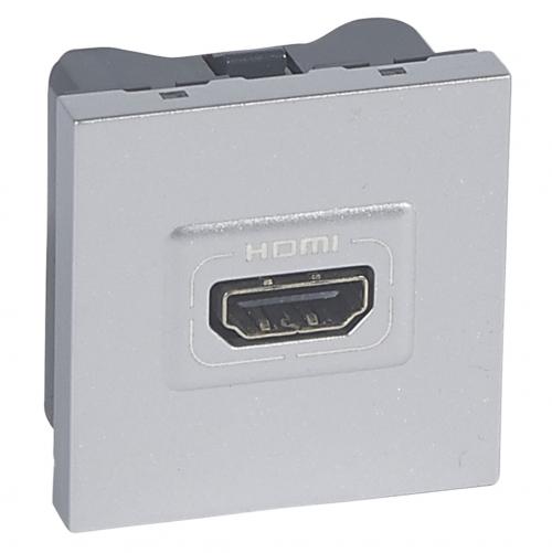 LEGRAND - 79275 HDMI socket Mosaic - type A - 2-gang - aluminium
