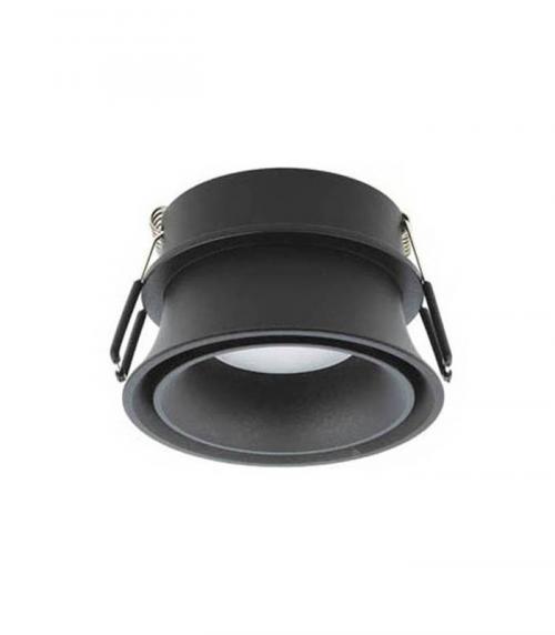 VITO - Влагозащитена луна за вграждане КРЪГЛА DONNA X1 GU10 Φ80x45mm ЧЕРЕН ЦВЯТ 2012720