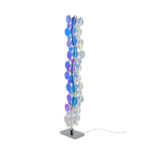 TRIO - Лампион h:119cm 18W 2000lm, 4000K PULSE 43681153 прозрачни преливащи цветове