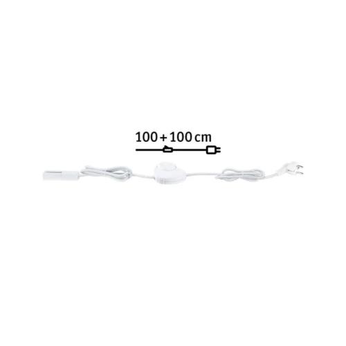 PAULMANN - 95659  URail feed cable with switch 2m max. 1000W ✴signal white