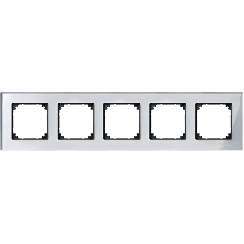 SCHNEIDER ELECTRIC - MTN4050-3260 рамка петорна стъкло диамант M-Elegance Glass Merten
