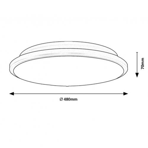 RABALUX -  CEILING LIGHTSENGON 71130 LED 45W 2940lm 3000K 