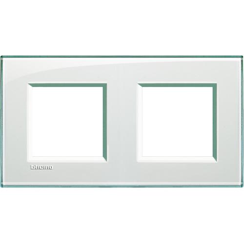 BTICINO - LNA4802M2KA Square cover plate 2х2modules -Acquamarine -technopolymer