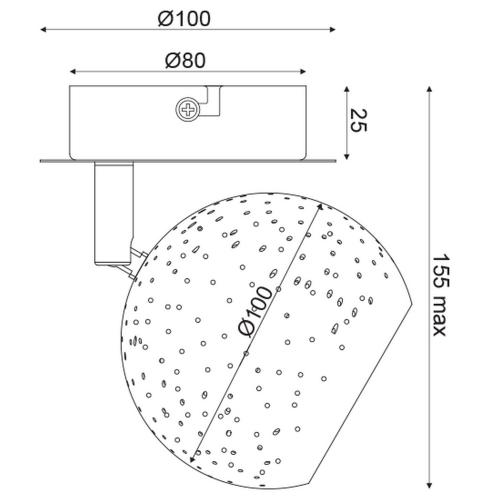 ACA LIGHTING - Спот GN761CBB