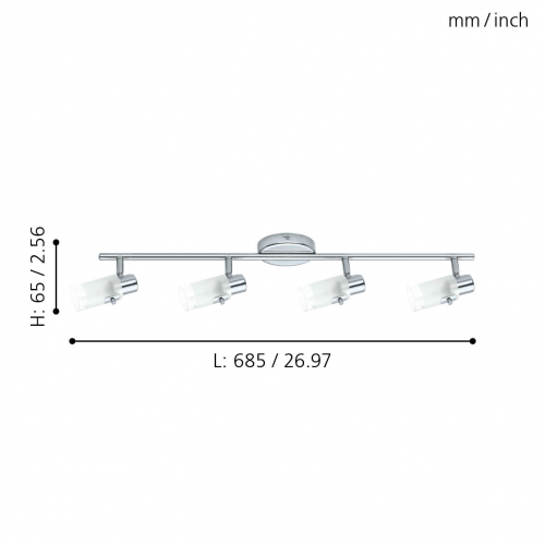 EGLO - спот 32058 ORVIETO 2  G9-LED 4X3W