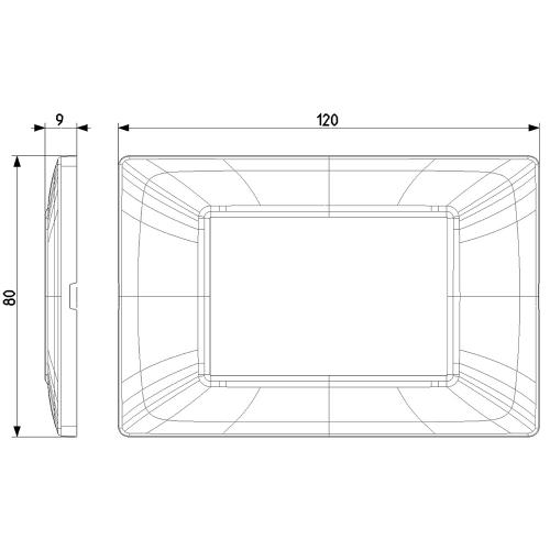 VIMAR - 14653.50 - Plana Рамка 3М италиански стандарт Reflex sapphire