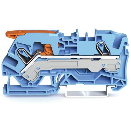 WAGO - Редова клема СИНЯ 6мм2 БЕЗВИНТОВА серия CAGE CLAMP®  2106-1204
