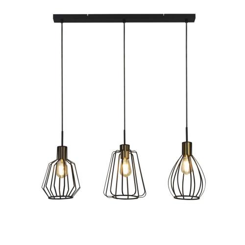 SEARCHLIGHT - Ceiling Pendant MELBOURNE 24053-3BK E27 3x60W