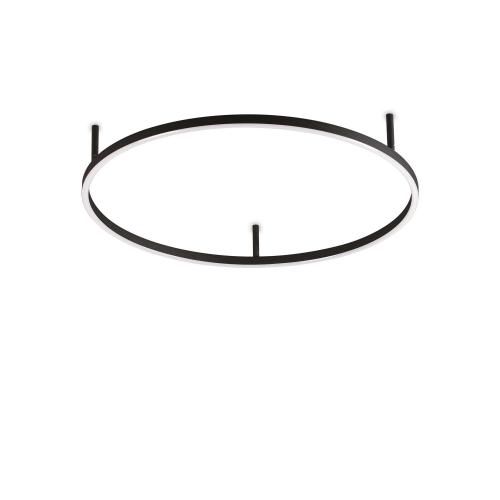 IDEAL LUX - Плафон 266008 ORACLE SLIM PL D070 ROUND BK 3000K