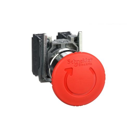 SCHNEIDER ELECTRIC - Emergency stop button red 1NO-1NC Ø22mm XB4 XB4BS8445