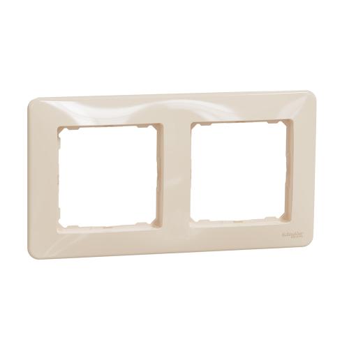 SCHNEIDER ELECTRIC - SDD312802 Sedna Design- 2-gang frame - beige