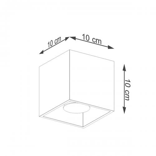 SOLLUX - Плафон QUAD 1  SL.1182 златен G9 10W