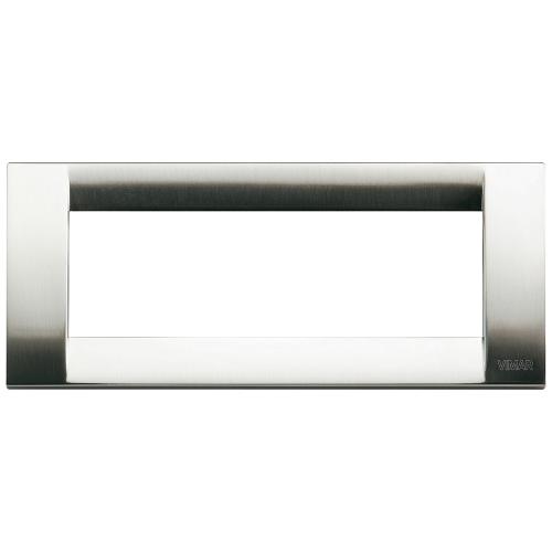 VIMAR - 16736.34 - Classica plate 6M metal brushed nickel 