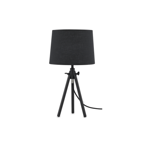 IDEAL LUX - Настолна лампа YORK TL1 WOOD Nero  121413