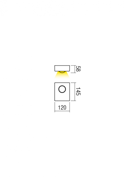 REDO GROUP - Аплик влагоустойчив ERIS 9568 AP LED 3W IP54 DG 3000K