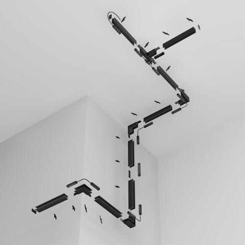 ACA LIGHTING - MS1MB MAGNETIC SURFACE/PENDANT TRACK 48V DC 1M MATTE BLACK