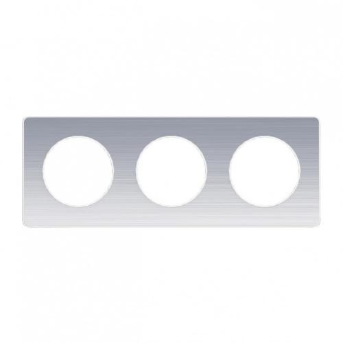 SCHNEIDER ELECTRIC - S520806J Odace Touch декоративна рамка тройна драскан алуминий