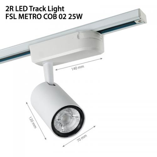 TNL - LED Track Light FSL METRO COB 02 25W 4000K 24°White