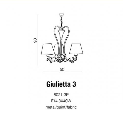 AZZARDO - Полилей  Giulietta 3 AZzardo 8021-3P 