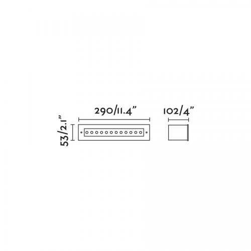 FARO -  Black recessed lamp FALLS-25 LED 71730