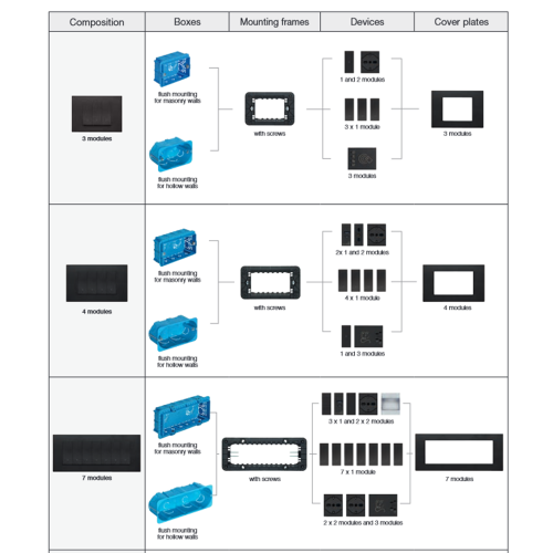 VIMAR - 30642.21 Декоративна рамка Linea, 2M, Глина