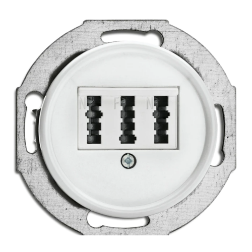 THPG - Telephone jack Ø 7,0 cm Duroplast white 100725