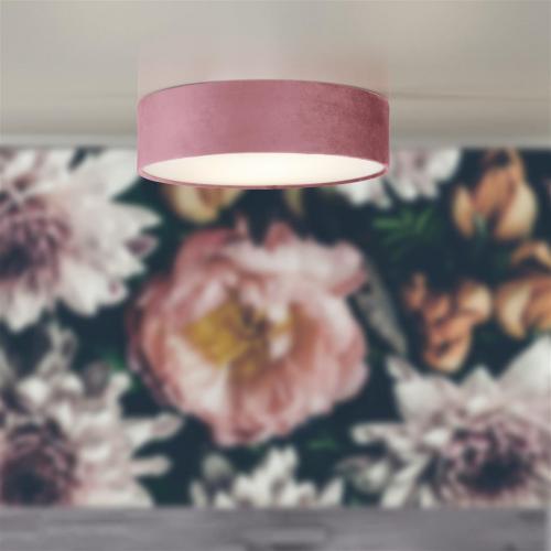 SEARCHLIGHT - Ceiling Lamp pink DRUM 2 23298-3PI E27 3x60W