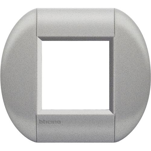 BTICINO - LNB4802CO Рамка 2М Cordoba метална елипсовидна Livinglight