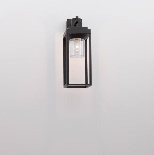 NOVA LUCE - Влагозащитен аплик  Д:14.5, Ш:20.5, В:43 см.   9492500  FIGO ⚡ E27 ⚡ 1 х 12W ⚡ 100-240V ⚡ IP65 ✴ Тъмен антрацит/Черен  
