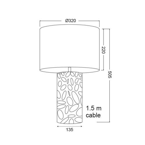 ACA LIGHTING - Настолна лампа  TABLE & FLOOR LUMINAIRES OD6309