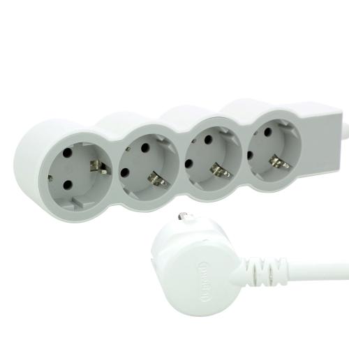 LEGRAND - 694569 Разклонител БЯЛ 4x2P+E с кабел 5 метра / 1.5mm2 Standard Legrand