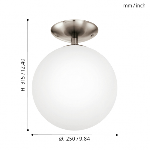 EGLO - Плафон 75358 RONDO-C E27-LED-RGBW-A60, 1X7,5W