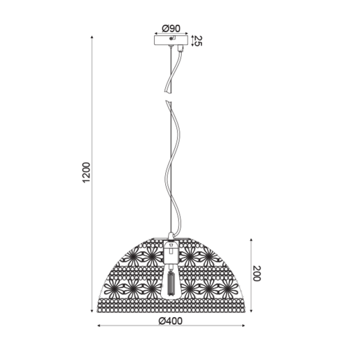 ACA LIGHTING - Пендел   Primary  GN799401PB