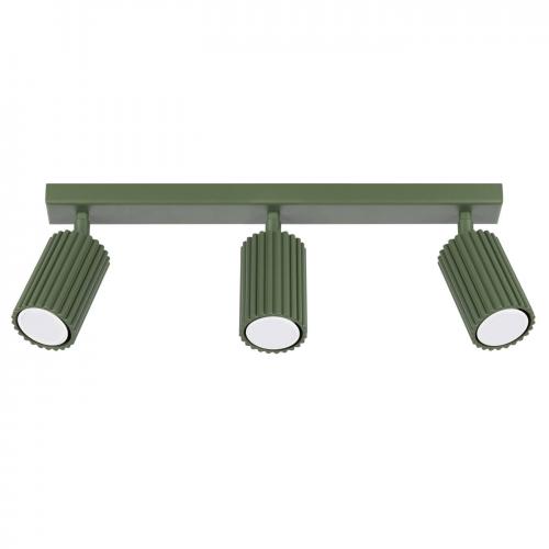 SOLLUX - Зелен спот KARBON 3L 3хGU10 3х10W IP20 SL.1619