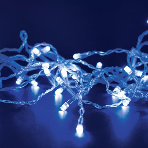 ACA LIGHTING - 300LED STRING LIGHTS PER 5cm BLUE ADAPTOR 31VDC & CONNECTABLE MAX 2 SETS IP44 3m TRANSPARENT CABLE X08300621