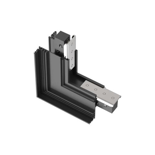 IDEAL LUX - Аксесоари за релсово осветление 259413 EGO KIT RECESSED L ELECTR CONN VERTICAL 270° BK