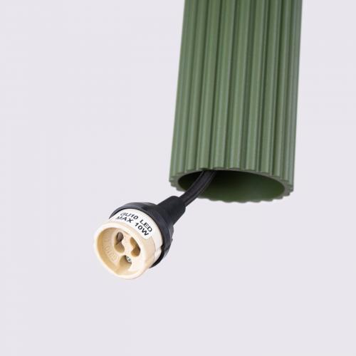 SOLLUX - Пендел зелен KARBON 10W GU10 IP20 SL.1611