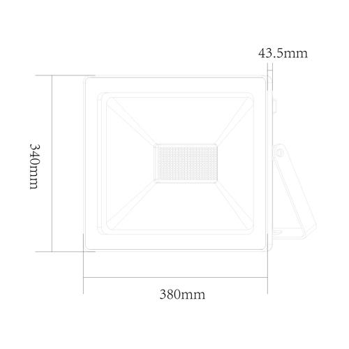 ACA LIGHTING - LED floodlight 200W, 6000K, 220V, IP66, cold light Q20060W