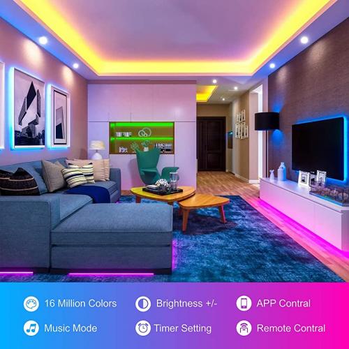 ELMARK - BLUETOOTH LED RGB MUSIC STRIP, SET - 99LED987S