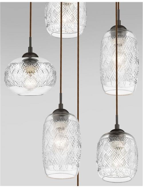 NOVA LUCE - Пендел DEVON 938220  E14 6x40W IP20 Bulb Excluded D: 53 H: 150 cm
