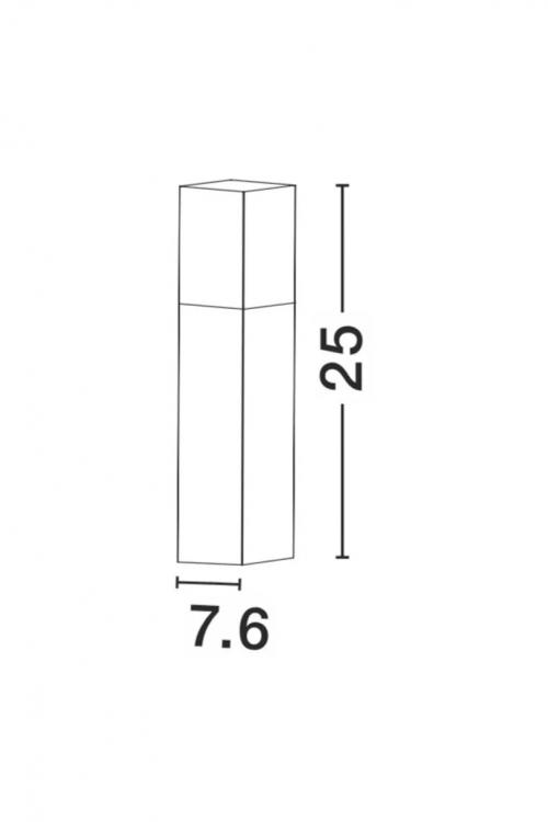 NOVA LUCE - pole  STICK 71371102 E27 1x16 Watt 220-240 Volt 50Hz -IP54