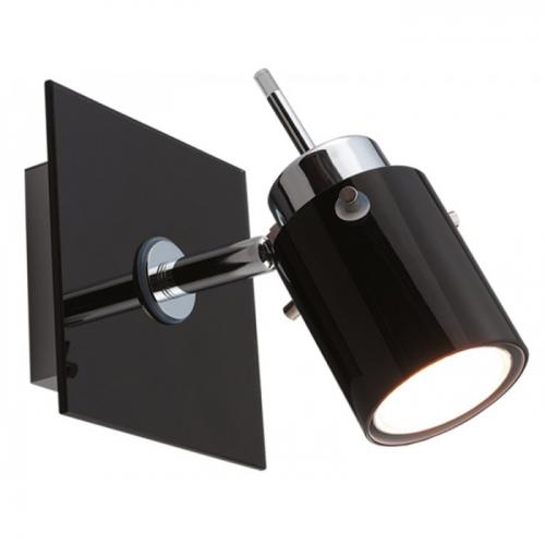 LB LIGHT - Спот BL612-1 черно стъкло 1X9W GU10 