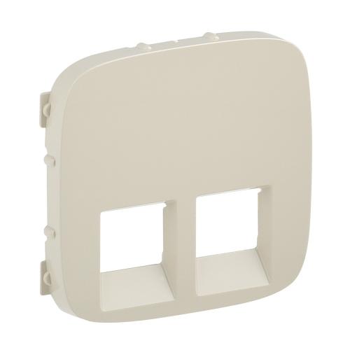 LEGRAND - 7 554 26 Cover plate Valena Allure - double RJ 45/RJ 11 socket - ivory