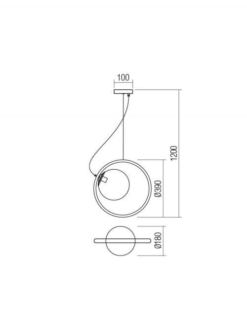 SMARTER - пендел KLEIDI 01-2321 E27, 42W