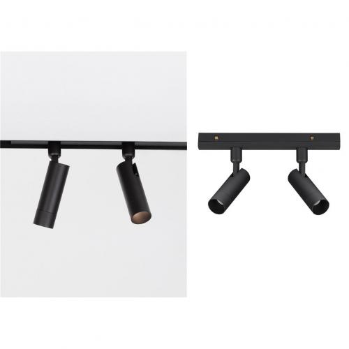 NOVA LUCE - LED Dimmable Track spot  Ø:3.2, W:24.5, H:15.1 cm.  9136168   BUXTON L  10W  DC48V Philips 543Lm CRI>90 UGR<19 ∡35° 3000K IP20