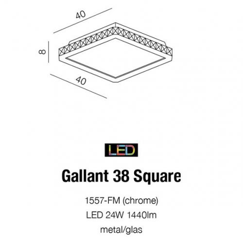 AZZARDO - GALLANT 38 SQUARE  1557-FM 