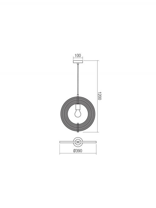 SMARTER - пендел  ILUSIO  01-1670 E27, 42W