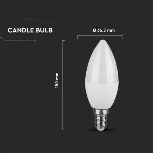 V-TAC - LED Bulb SAMSUNG CHIP 4.5W  E14 6400KSKU 21173